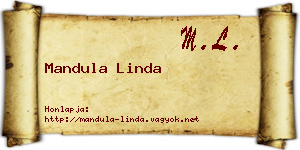 Mandula Linda névjegykártya